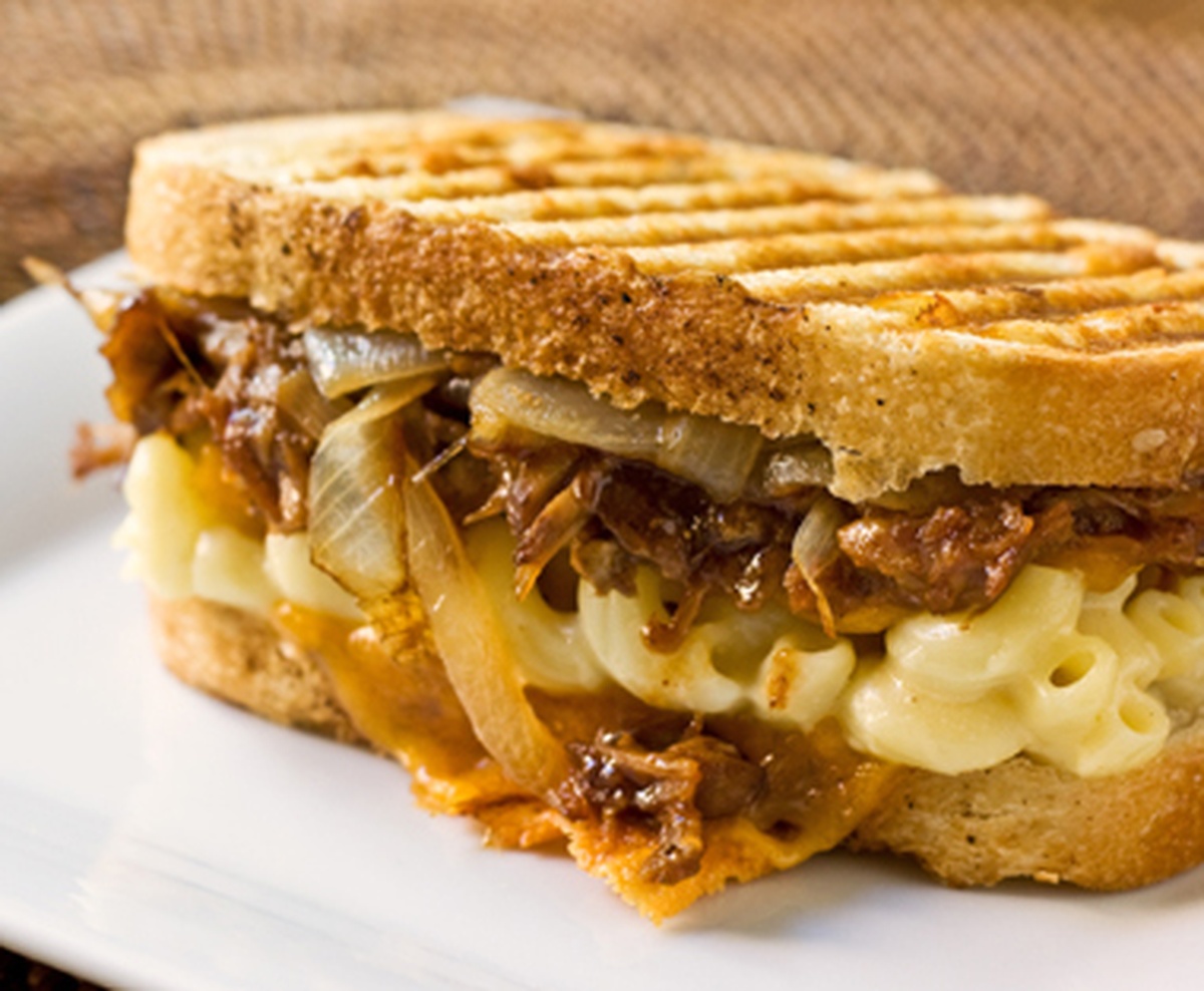 Pork Mac and Cheese Panini