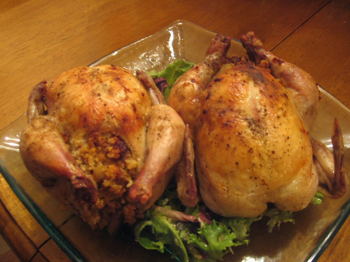 Stuffed Cornish Hens