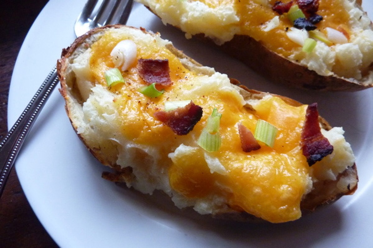 Twice Baked Potato Skins